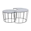 Fancy Hot Sell Oak New Design Luxury Simple Two Size Living Room Furniture Round Coffee Side Table