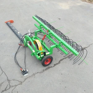 Farm machinery  grass trimmer lawn mower with rake tractor grass cutting machine