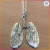 Import Fashion Alloy Anatomical Human Lung Charm Necklace Jewelry from China
