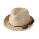 Fashion Beach Sunscreen Straw Hat Summer Ladies Wide-brimmed Natural Sun Hat Fedora Cap Unisex Adults Picture Image 10 Pieces