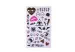 fashion custom metallic body art flash glow in the dark body tattoo sticker