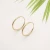 Import Fashion Hoop Earring Real Gold 18K AU750 Hoops Earrings Gold Jewelry from China