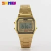 Fashion Men Sports Wrist Watches Digital Led Chrono Clock Stainless Steel Luxury Waterproof Men Electronic Skmei 1123 Watch