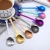 Import FDA Approved Creative Colorful Stainless Steel Tea Dinner Table Guitar Spoon Set Dessert Coffee Sugar Spoon for Ice-cream from China