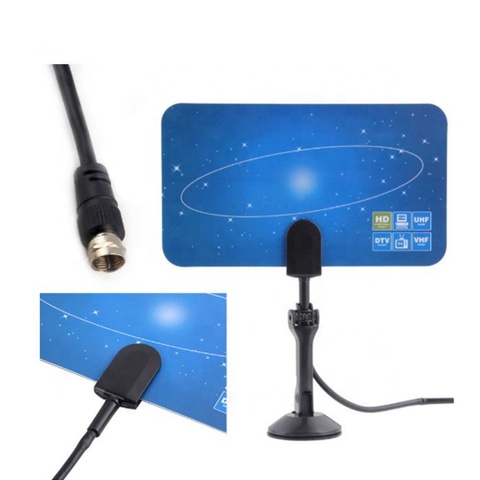 Buy Flat Thin Hd 1080p Digital Hdtv Dvb-t Antenna Aerial Uhf Vhf ...
