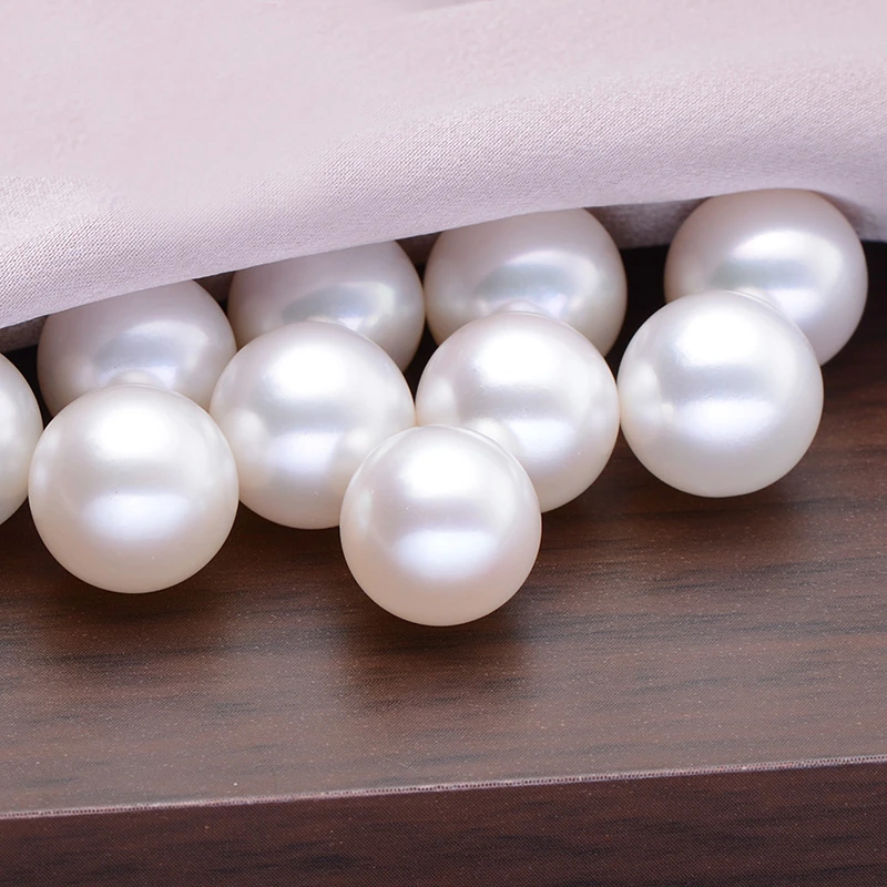 Flawless Round Natural Pearl Price White Fresh Water Pearl