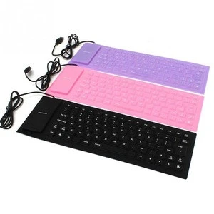 flexible waterproof cover 85 keys silicone computer keyboard