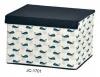 Folding High-Capacity Cute Whales Room Clothes Organization Storage Box