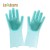 Food Grade Silicone Rubber Dish Household  Gloves Scrubber Silicone Rubber Dishwashing Cleaning Brush Glove, Scrubbing Gloves