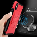 For iphone xs 5.8 case Hybrid Armor 3 in 1 case rugged protective shell case with belt clip holster stand phone cover