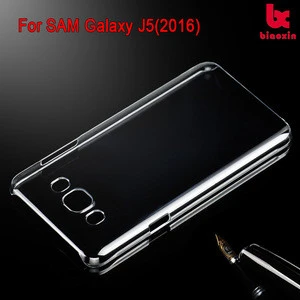 For Samsung J5 2016 PC case transparent cover high clear back case new product mobile accessories phone cover case