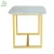 Import Foshan Factory Modern Marble Top Gold Stainless Steel Frame Dining Table from China