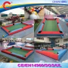 free air ship to door,6x4m Outdoor giant human inflatable snooker soccer pool table,Inflatable snook ball Billiards Table field