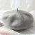 Import Free Shipping Pure Color 100% Wool Beret Women Berets from China