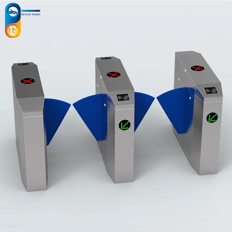 Full-automatic flap turnstile rfid reader for security device