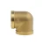 Import FUSAN Customizable Logo Female Copper Forged Pipe Fitting Elbow Tee Brass Elbow Plumbing from China