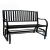 Import Garden hot sale metal glider bench from China