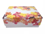 Gift Box customized cosmetic box high quality boutique box hot silver cover and tray carton factory customized manufacturer