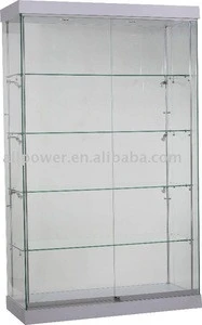 Glass showcase, tempered glass and melamine finished, Display showcases (GS1000LTS)