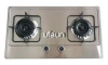 Glass / stainless steel 2 burner gas hob,gas stove, gas cooker