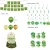 Import Gold and Green 2024 New Year Graduation Party Supplies New Year Banner Decoration For  Graduations Grade Decorations Set from China