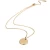 Import Gold Color Coin  Disc Pendant Minimalist Layering Necklace Jewelry from China