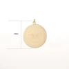 Gold-plated stainless steel flower round necklace necklace accessories pendant necklace female fashion simple accessories