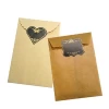 Gold silver foiled paper envelopes with sticker seal