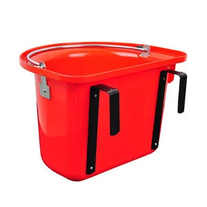Good Quality 12 liter plastic horse Feeder Bucket  with hook and handle