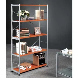 Graceful 4-tiers library furniture metal book shelf