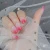 Gradient full cover pink false nails acrylic diy 3d artificial nail tips nail art supplies
