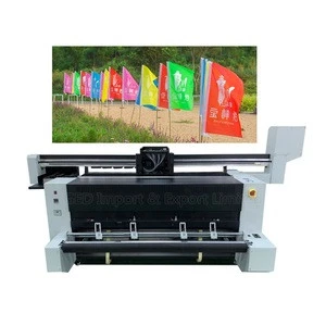 Guangzhou 6ft Digital Direct Flag Printer Price 2.3m 3.2m Dye Sublimation Garment Plotter for Polyester Cotton Fabric Bed Sheet