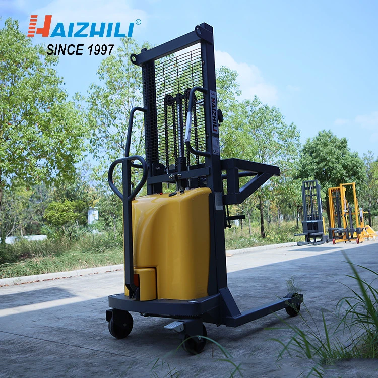 HaizhiLi Handling Equipment Hydraulic Drum Lifter Tilter Semi Electric Drum Lifter