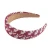 Import Hand-wrapped Hair Clip Hoop Forest Fashion Headband Ring Hair Ornaments Large Rings letter Hot Pink Headband Bow from China