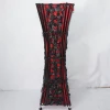 Handmade bamboo floor standing lamp shade with cloth liner