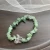 Import Handmade Colorful Jewelry Crystal Bracelet Butterfly Pattern Adjustable Beaded Stone Bracelet from China