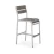 Import Heavy duty  stackable  metal aluminum  armrest outdoor high patio bar stools from China