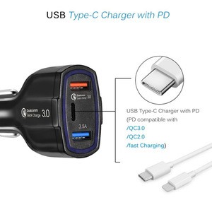 HG OEM CE ROHS Car Charger, 4.8A Aluminum Alloy Mini Car Charger Adapter Dual USB Port Fast Car Charging For iPhone