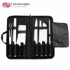 High Class 9 PCS Hollow Handle Stainless Steel Kitchen Knife Set Packed In Bag