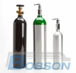 High Pressure 1000ml Aluminum 2216 psi Medical Oxygen Cylinder Vessel Tank Bottle with Valve