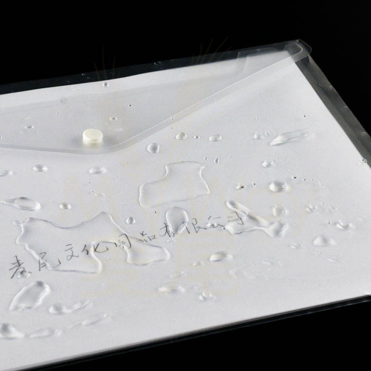 Buy High Quality A4 Size Plastic Button Snap File Folder Bag Pp Clear ...
