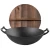 Import High Quality Chinese Pre-seasoned Cast Iron Wok Pan With Double Iron Handle from China