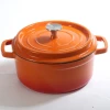 High Quality Cookware Two Ears Cast Iron Pot Round With Cover Soup Pot Dutch Pot YQ-E001