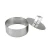 Import High quality custom kitchen cake diy baking tools consumer commercial hotel 2pcs stainless steel dessert mousse ring from China