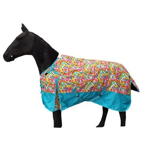 High Quality Equestrian 600D Waterproof Breathable Turnout Horse Rug Horse Racing Supplies Horse Blanket