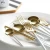 Import High Quality Flatware Sets Wedding Knife and Fork Flatware Golden from China