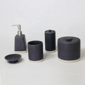 High Quality Handmade Ceramics Bathroom Set Bathroom Assessories