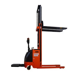 high quality hydraulic platform electric stacker 1500 with cheap  smart high lifting semi electric stacker price