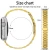 Import High quality luxury smart wrist chain metal watch strap metalic belt for apple watch 6 from China