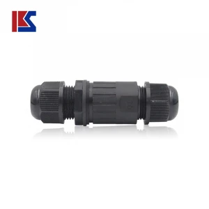 high quality Manufacturer sale Two pin nylon cable gland ip68 two side connect nylon cable connectors